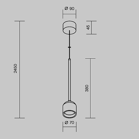 Подвесной светильник Outdoor O491PL-L6W3K - фото