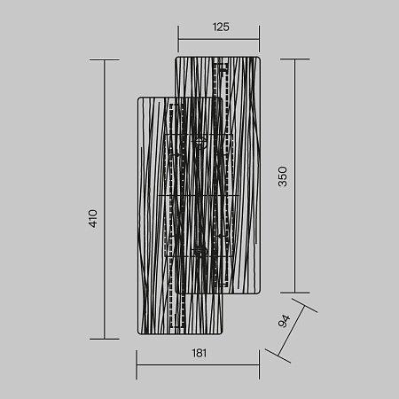 Настенный светильник (бра) Maytoni MOD439WL-L7BSK - фото