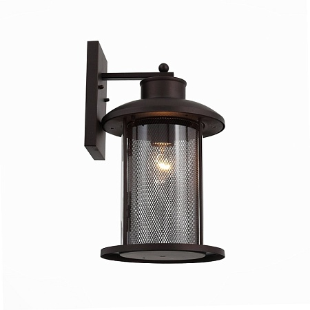 Светильник уличный настенный ST-Luce Темный кофе/Прозрачный, Темный кофе E27 1*60W SL080.401.01 - фото