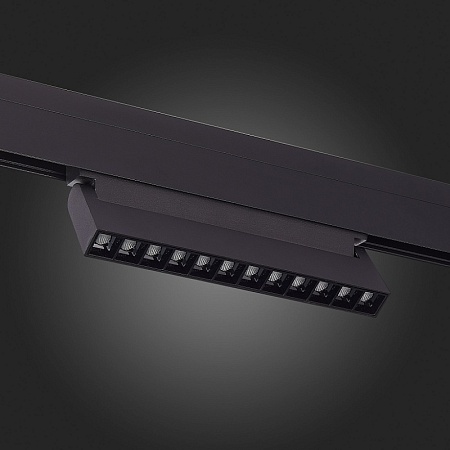 Магнитный трековый светильник Черный LED 1*12W 4000K 1 009Lm Ra>90 36° IP20 L219xW22xH1 ST364.446.12 - фото