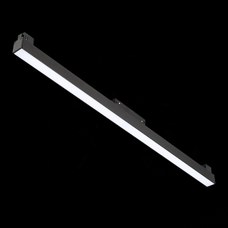 Магнитный трековый светильник Черный LED 1*20W 3000K 1 300Lm Ra>90 120 IP20 L606xW22xH4 ST360.436.20 - фото
