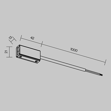 Трековая система Technical гибкая на стену чёрная 200x200x200 TS-Z-200-TR205-1-3W3K-B