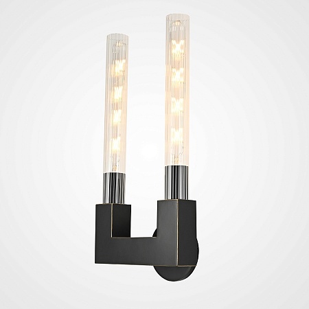Бра Canelle Wall Lamp Double Sconces Black Imperiumloft 147874-22 - фото