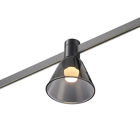 Магнитный трековый светильник FARM Черный LED 1*3W 3000K 78Lm Ra90 120 IP20 D90xH102 24 ST814.406.03 - фото