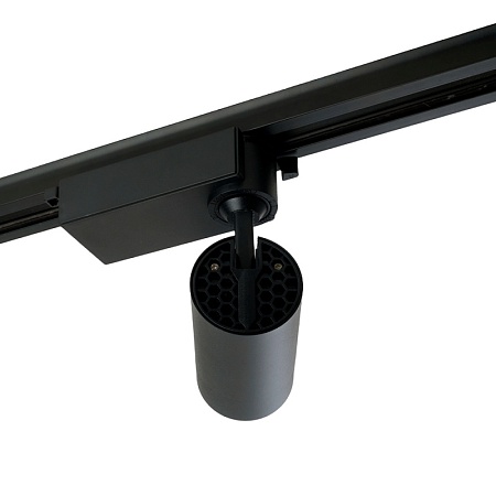 Светодиодный светильник Feron AL137 трековый однофазный на шинопровод 12W 4000K черный, изменяемый угол освещения 15-60град - фото