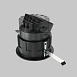Встраиваемый светильник Technical Wise DL057-10W3K-B - фото