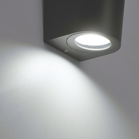 Светильник садово-парковый Feron DH023,на стену, GU10 MR11 230V, серый - фото