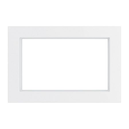 Рамка 2-местная (без перемычки), стекло, STEKKER, GFR00-7012-01, серия Катрин, белый - фото