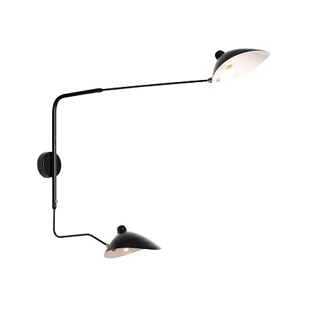 Светильник настенный ST-Luce Черный/Черный, Белый E27 2*60W SL305.401.02 - фото