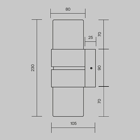 Настенный светильник (бра) Maytoni MOD505WL-L12BS3K - фото