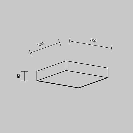 Потолочный светильник Technical Zon C032CL-36W3K-SQ-B - фото