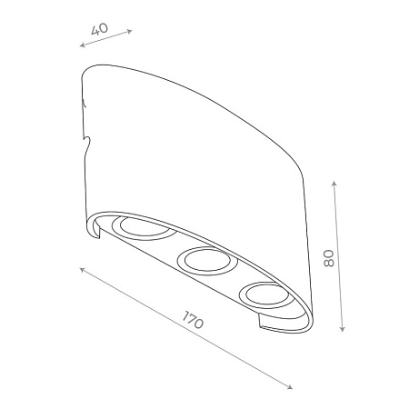 Светильник уличный настенный ST-Luce Белый кварцевый/Белый кварцевый, Прозрачный LED 6* SL089.501.06 - фото