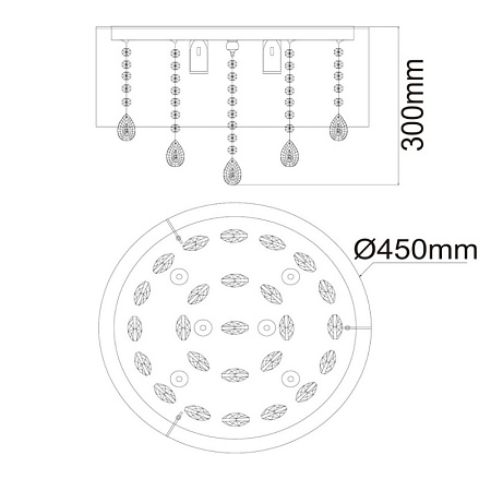 Люстра потолочная MW-Light Жаклин 465015606 - фото