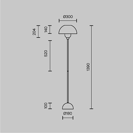 Напольный светильник (торшер) Maytoni Memory MOD177FL-01B - фото