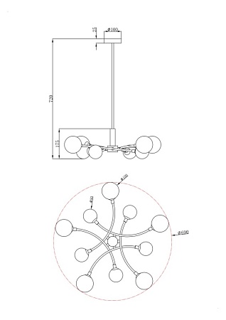 Люстра Freya Bethany FR5116PL-10BS - фото