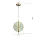 Светильник подвесной ST-Luce бронза/зелёный LED 1*11W 4000K SL6141.323.01 - фото