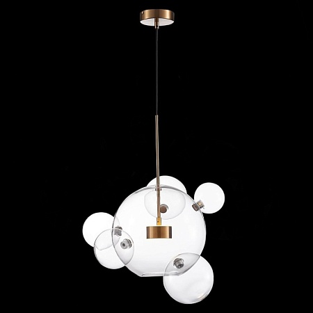 Светильник подвесной ST-Luce Латунь/Прозрачный LED 1*14W 3000K SL1133.213.01 - фото