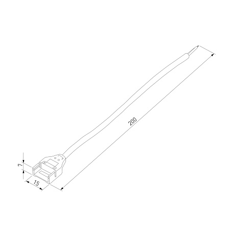 Коннектор для лент COB 24V 480Led 14W IP68 гибкий односторонний 95133/00 Elektrostandard - фото