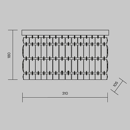 Настенный светильник (бра) Maytoni Dune DIA005WL-02G - фото