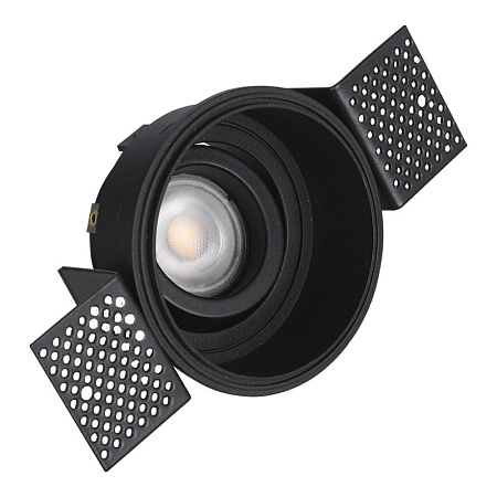 Св-к встр. Черный GU10 1*50W IP20 D91,5xH5,2 220V Без ламп ST262.408.01 - фото