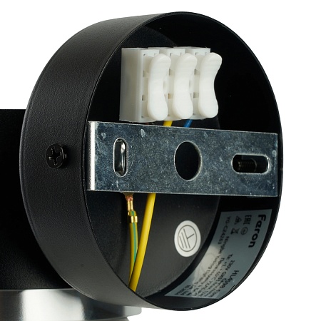 Светильник  настенный Feron HL4598  Barrel DUET 12W, 230V,GX53, черный + хром IP20 - фото