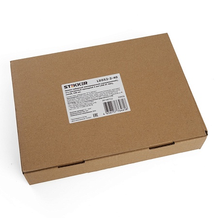 Зажим пружинный, 2-проводной проходной ЗНИ - 4,0 (JXB ST 4), синий STEKKER - фото