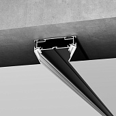 Basic System Алюминиевый профиль для монтажа в натяжной потолок однофазного шинопровода черный 2м 85234/00 Elektrostandard