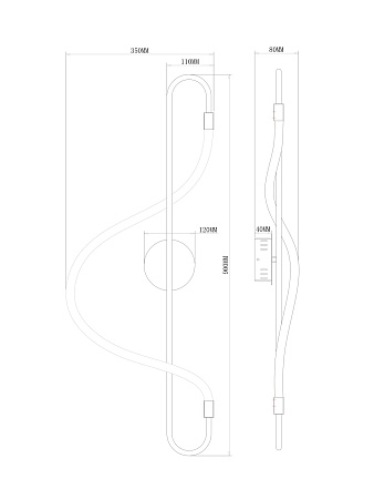 Настенный светильник (бра) Freya FR6059WL-L28BS - фото