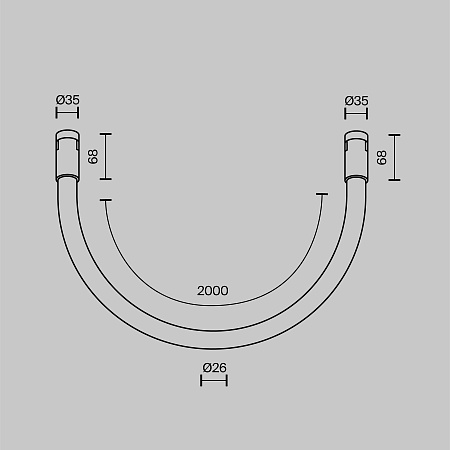 Трековый светильник Technical TR154-1-27W4K-PT - фото