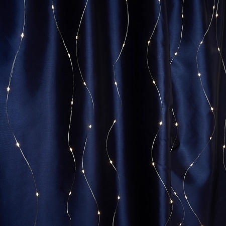 Светодиодная гирлянда Feron CL590 занавес типа Роса 2*2м  + 2м 5000К USB прозрачный шнур - фото