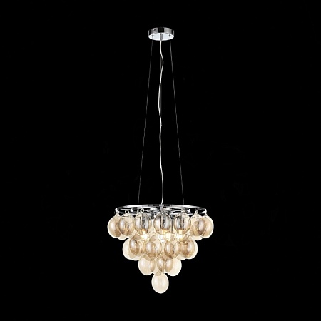 Светильник подвесной ST-Luce Хром/Коньячный E27 5*60W SL432.203.05 - фото