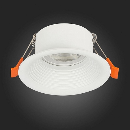 Св-к встр. Белый GU10 1*50W D89xH40 220V Без ламп ST202.508.01 - фото