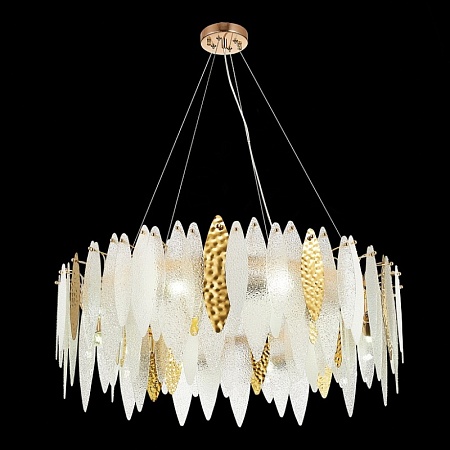 Люстра подвесная ST-Luce Золотистый/Прозрачный, Белый E14 10*60W SL1224.203.10 - фото