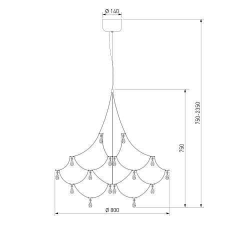 Подвесной светильник Bogate's 90400 LED - фото