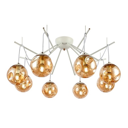 Светильник потолочный Белый/Янтарный E14 8*40W SLE110202-08 - фото