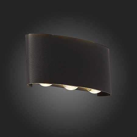 Светильник уличный настенный ST-Luce Черный кварцевый LED 6*1W 4000K SL089.401.06 - фото