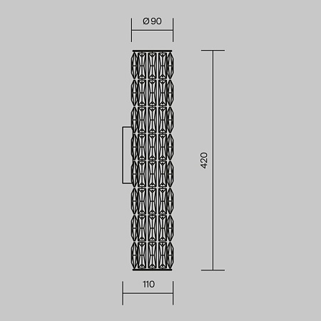 Настенный светильник (бра) Maytoni Talento DIA008WL-02CH - фото