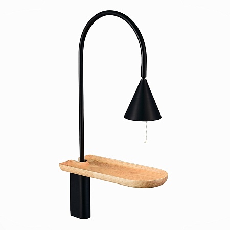 Бра ST-Luce Черный/Черный E27 1*60W SL1802.401.01 - фото
