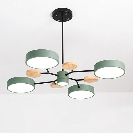 Люстра На Штанге Meade 5 Lamps Green Imperiumloft 207856-26 - фото