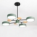 Люстра На Штанге Meade 5 Lamps Green Imperiumloft 207856-26 - фото