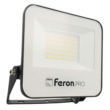 Светодиодный прожектор Feron.PRO LL-1000 IP65 50W 6400K черный - фото