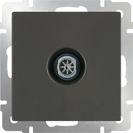 ТВ-розетка проходная серо-коричневый WL07-TV-2W - фото