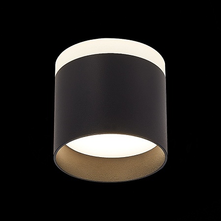 Светильник потолочный Черный LED 1*9W 4000K 702Lm Ra>80 120° IP20 D79xH75 170-240V ST102.442.09 - фото