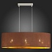 Светильник подвесной Никель/Золотистый, Коричневый E27 3*40W SLE300583-03 - фото
