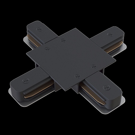 Коннектор Х-образный Unity встраиваемый черный - фото