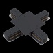 Коннектор Х-образный Unity встраиваемый черный - фото