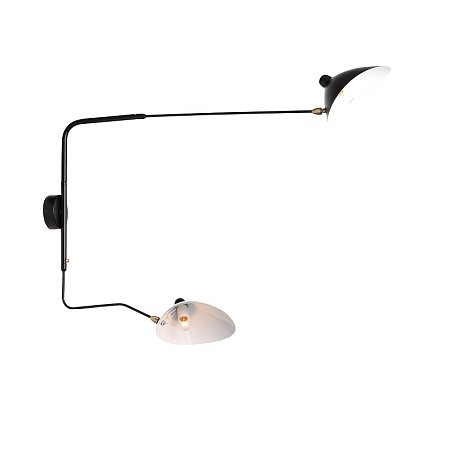 Светильник настенный ST-Luce Черный/Черный, Белый E27 2*60W SL305.401.02 - фото