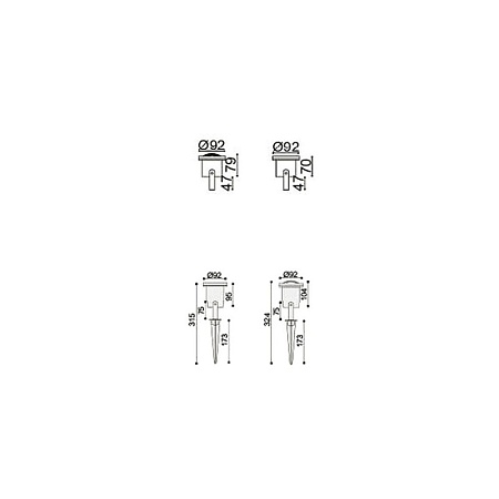 Уличный ландшафтный светильник Favourite 1832-1W - фото