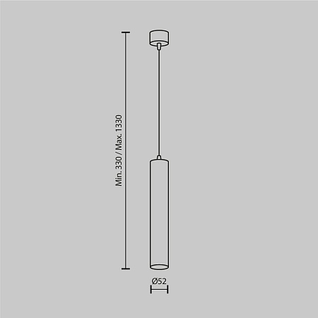 Подвесной светильник Technical FOCUS LED P072PL-L12W3K-1 - фото