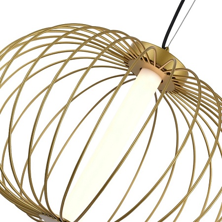 Светильник подвесной ST-Luce Золотистый/Золотистый LED 1*10W 3000K SL6124.203.01 - фото